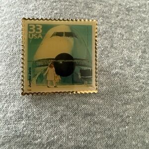 1999 Boeing Vintage Stamp Pin featuring Jumbo Jets 33¢